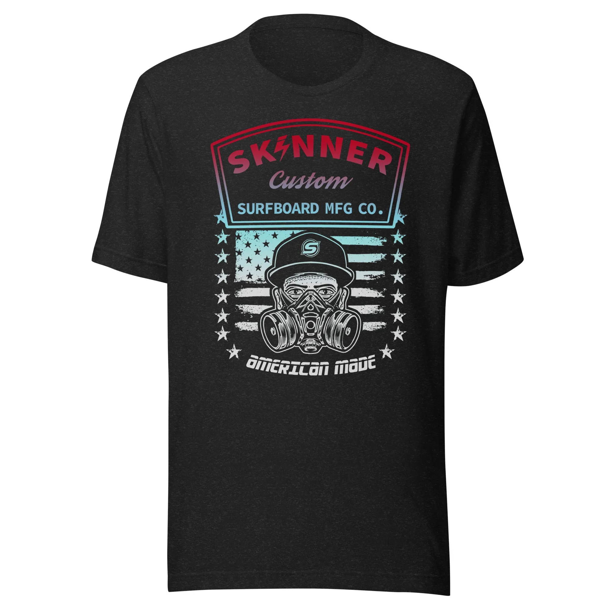 T-shirt Faded Mask Skinner Surfboards Fabriqué aux États-Unis