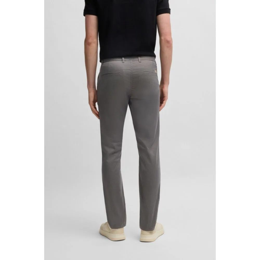 Pantalon slim en coton stretch micro-imprimé