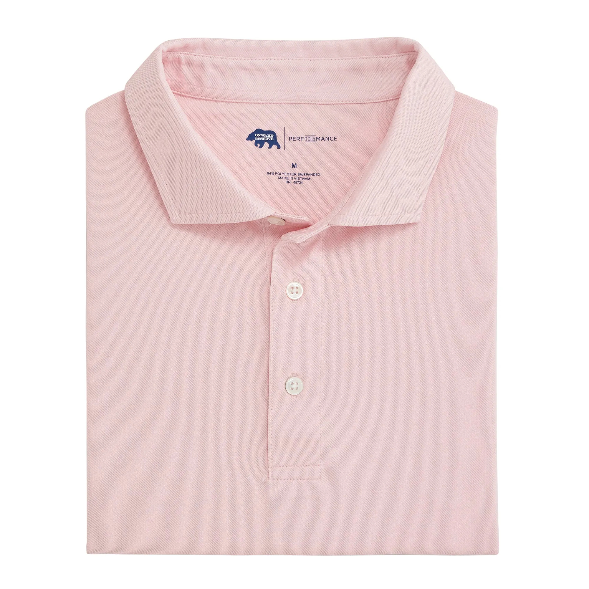 Pique de performance solide - Ombre rose