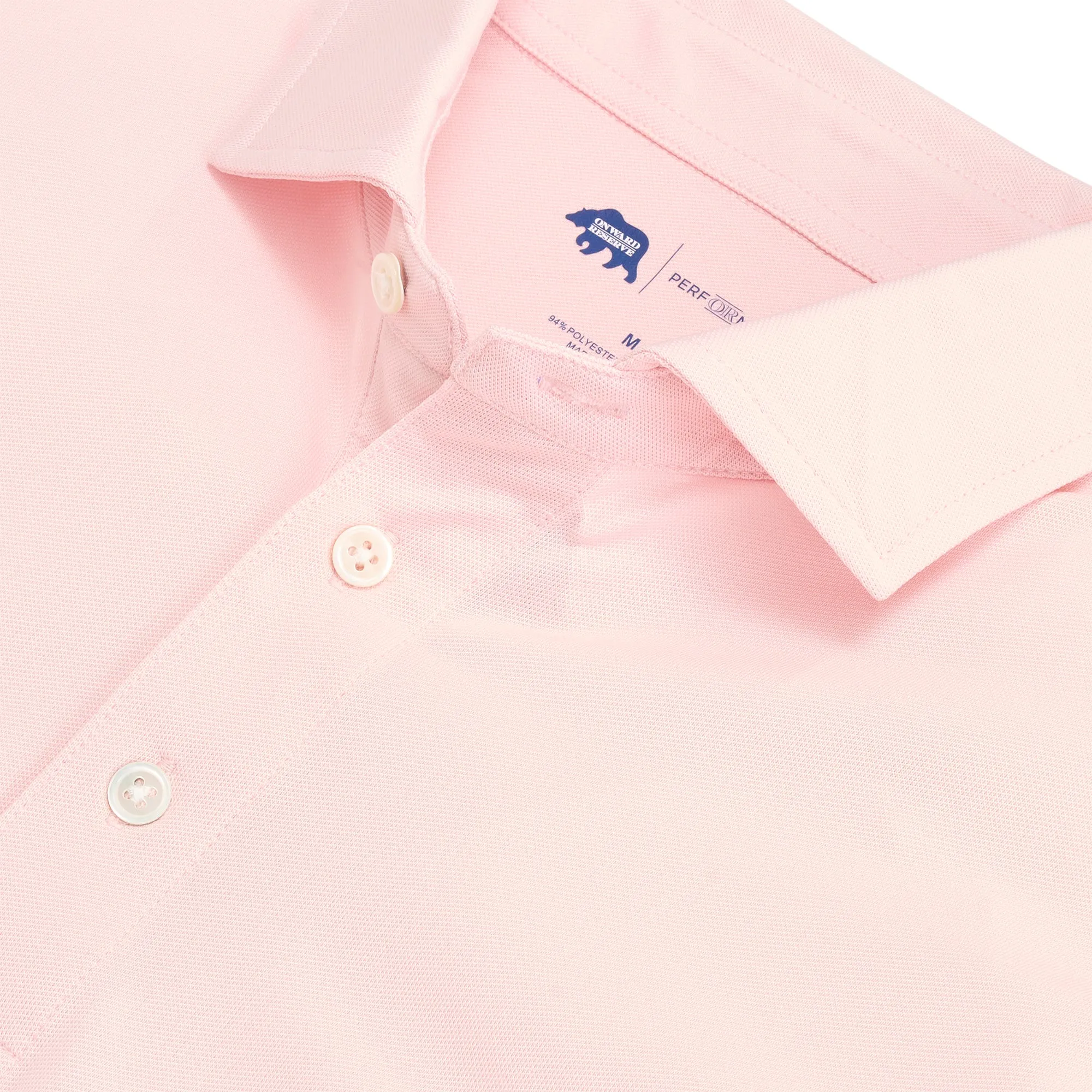 Pique de performance solide - Ombre rose