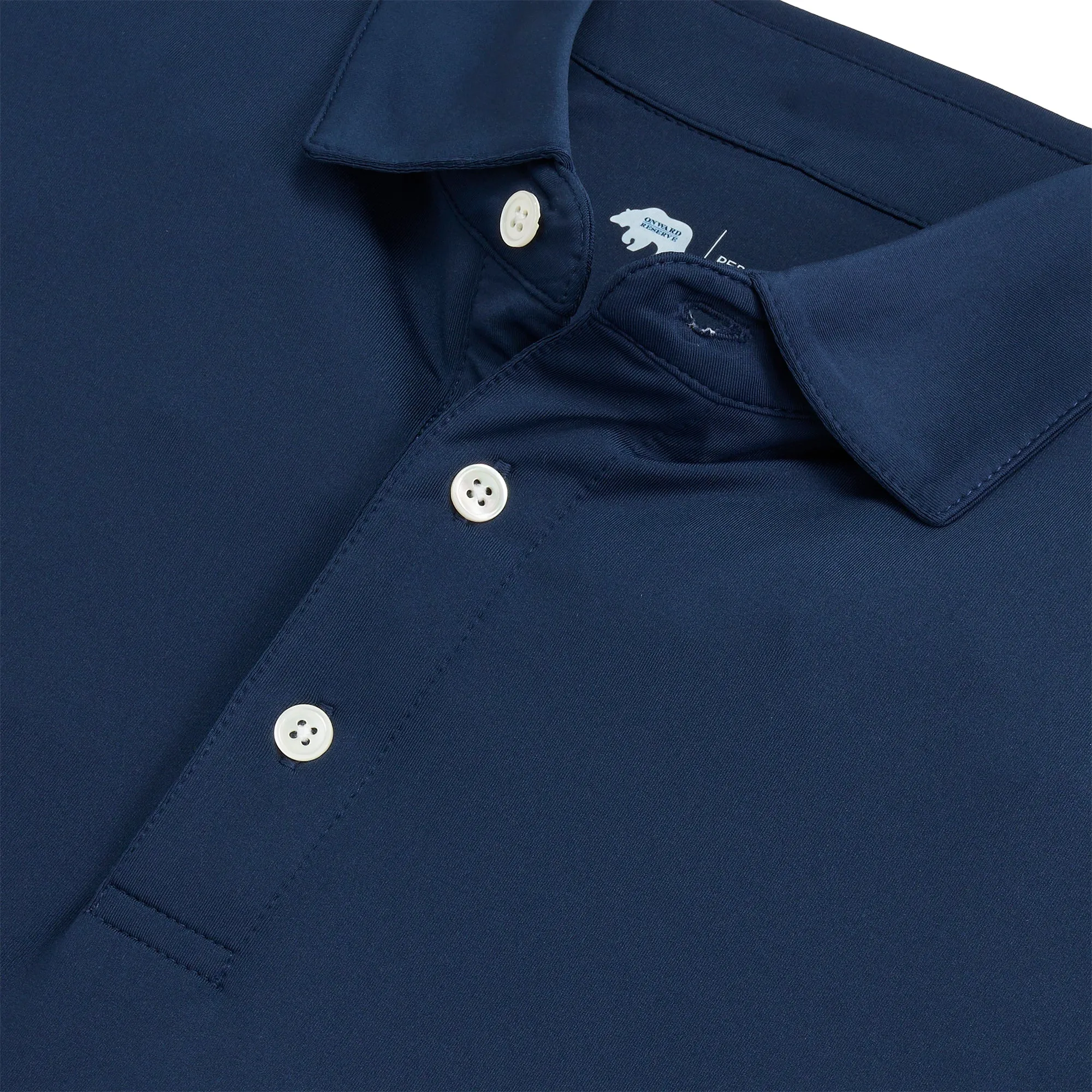 Polo Performance Solide - Marine