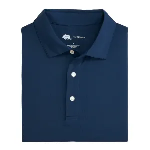 Polo Performance Solide - Marine