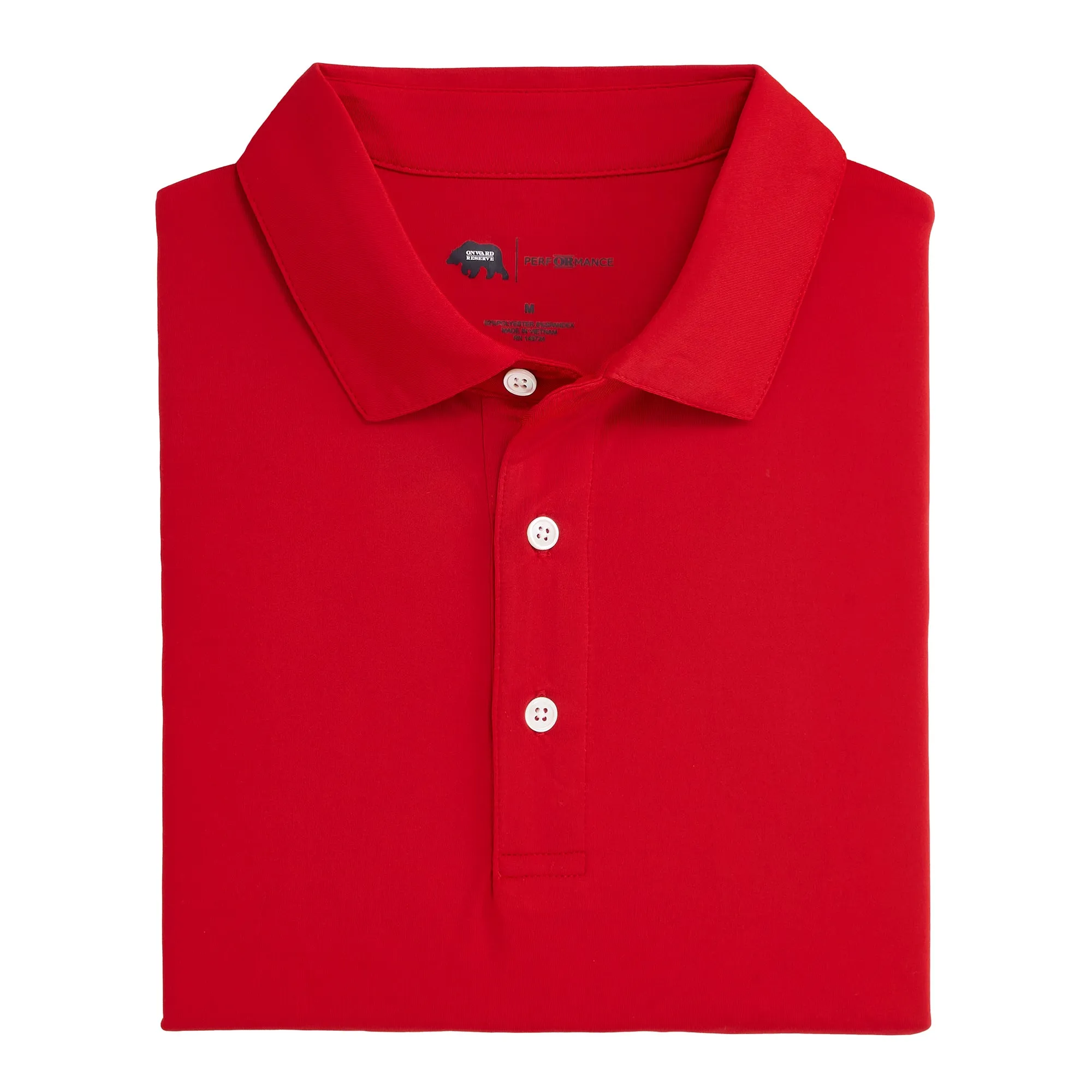 Polo Performance Solide - Rouge