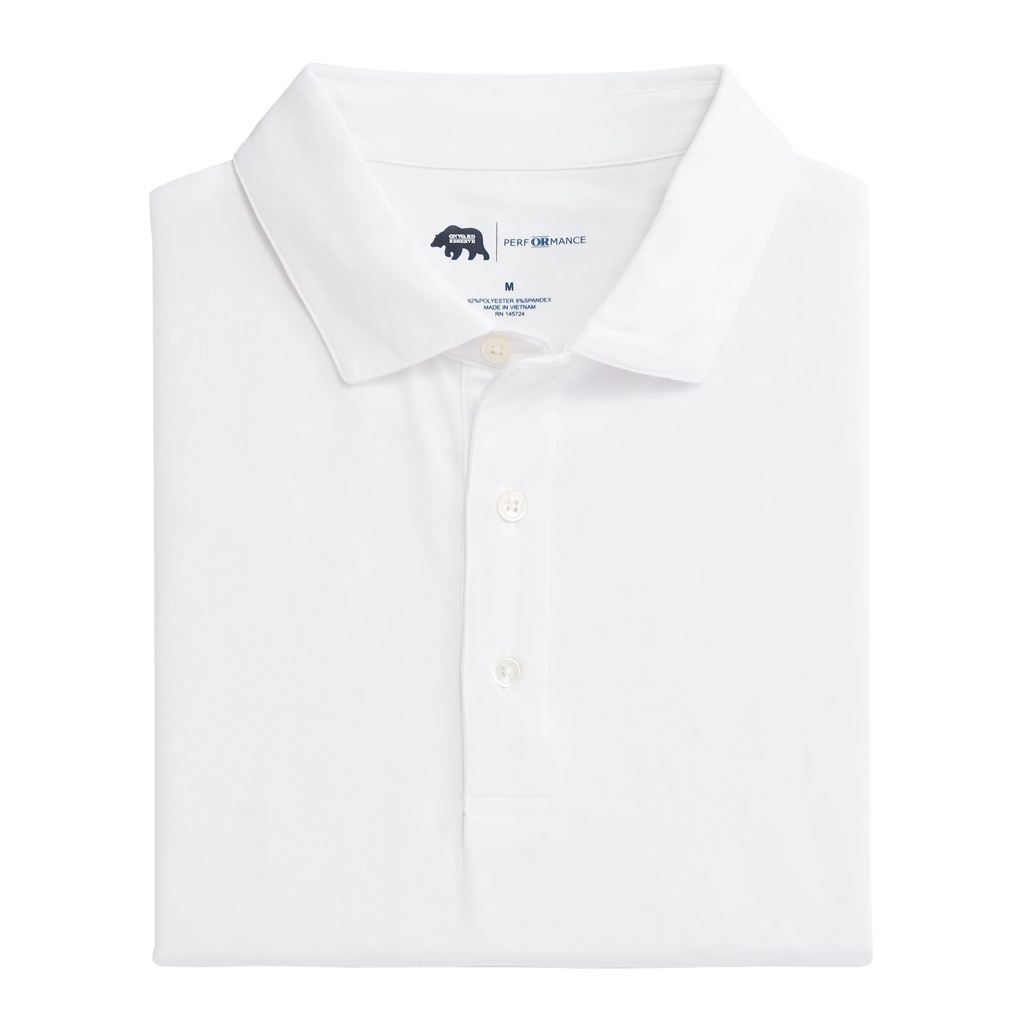 Polo Performance Solide - Blanc