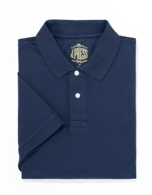 POLO PIQUE UNI - MARINE