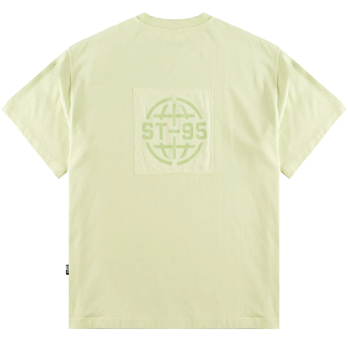 T-shirt oversize ST95 Urano Patch vert pâle
