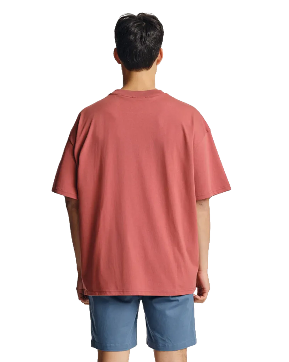 T-Shirt Oversized Staffa en Corail Poussiéreux