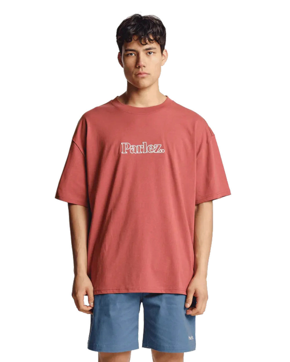 T-Shirt Oversized Staffa en Corail Poussiéreux