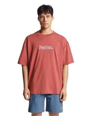 T-Shirt Oversized Staffa en Corail Poussiéreux