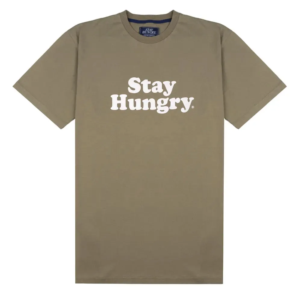 T-Shirt Stay Hungry Lisse en Bambou / Blanc