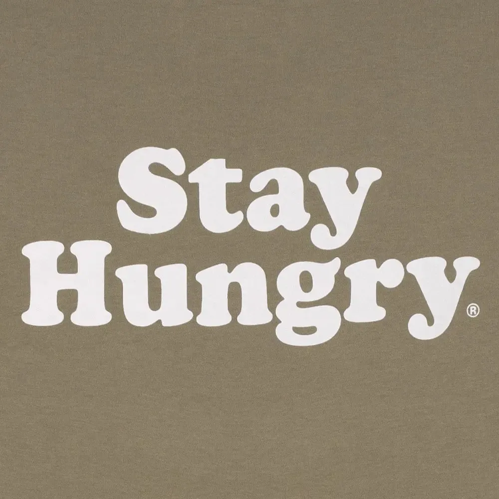 T-Shirt Stay Hungry Lisse en Bambou / Blanc