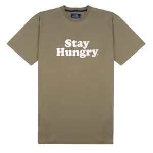 T-Shirt Stay Hungry Lisse en Bambou / Blanc