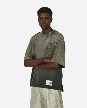 T-Shirt Noir Décoloré par le Soleil