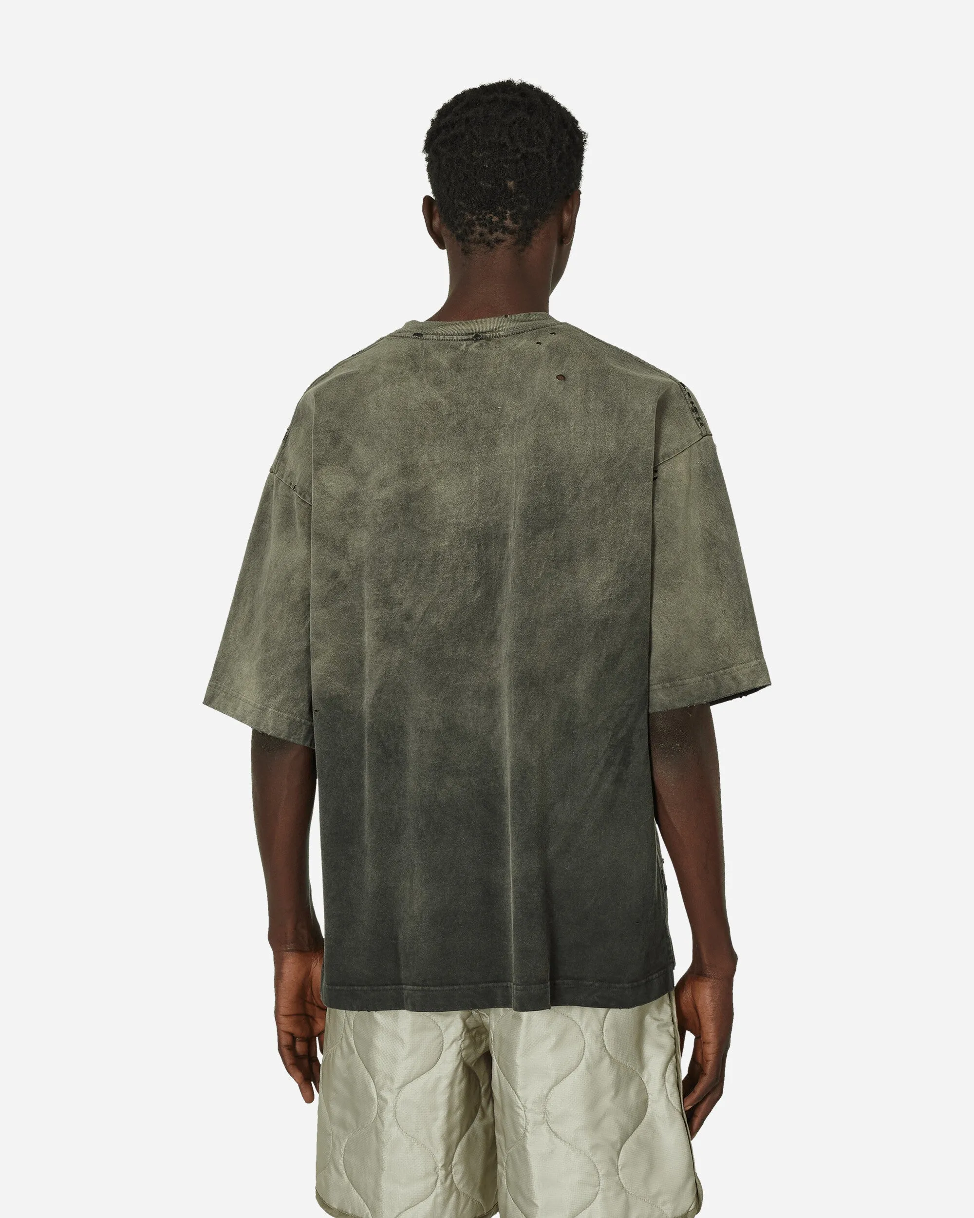 T-Shirt Noir Décoloré par le Soleil
