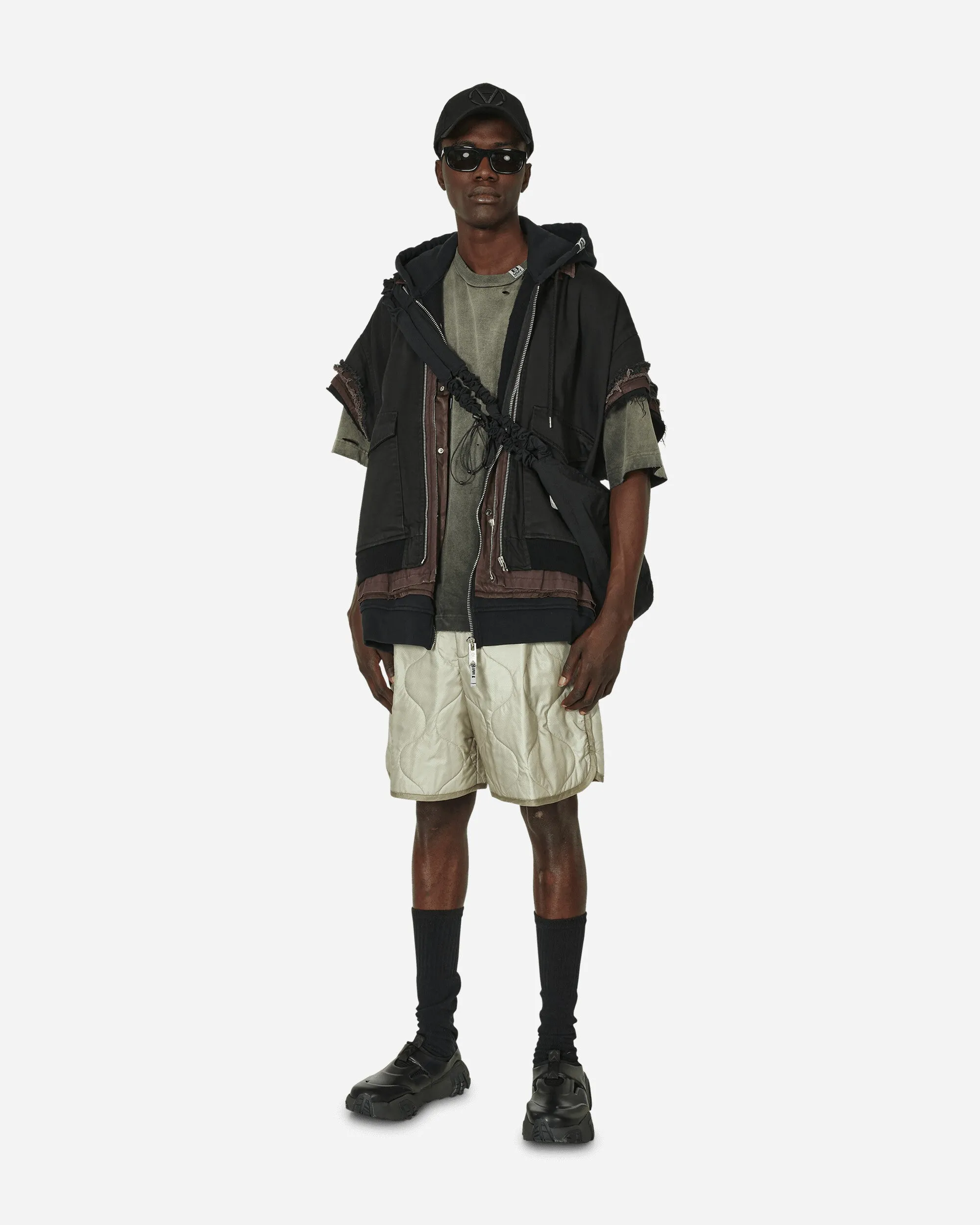 T-Shirt Noir Décoloré par le Soleil
