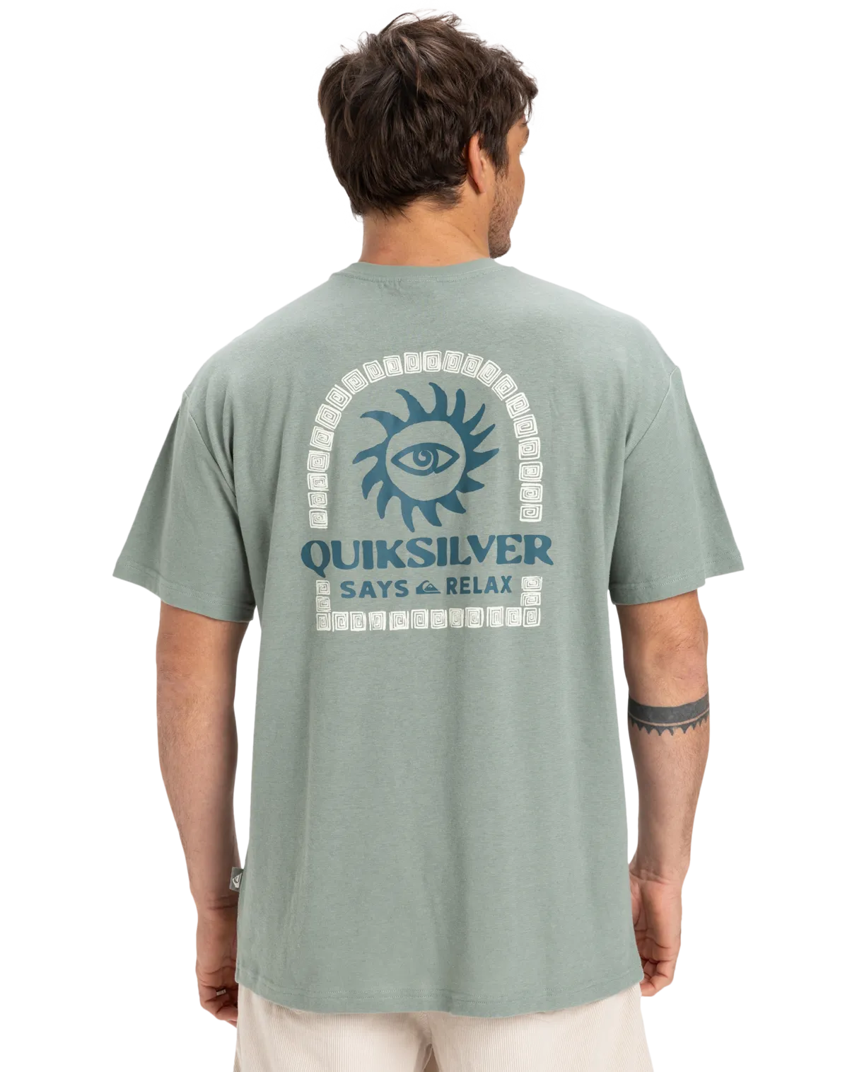 T-shirt Sun Power en vert chinois