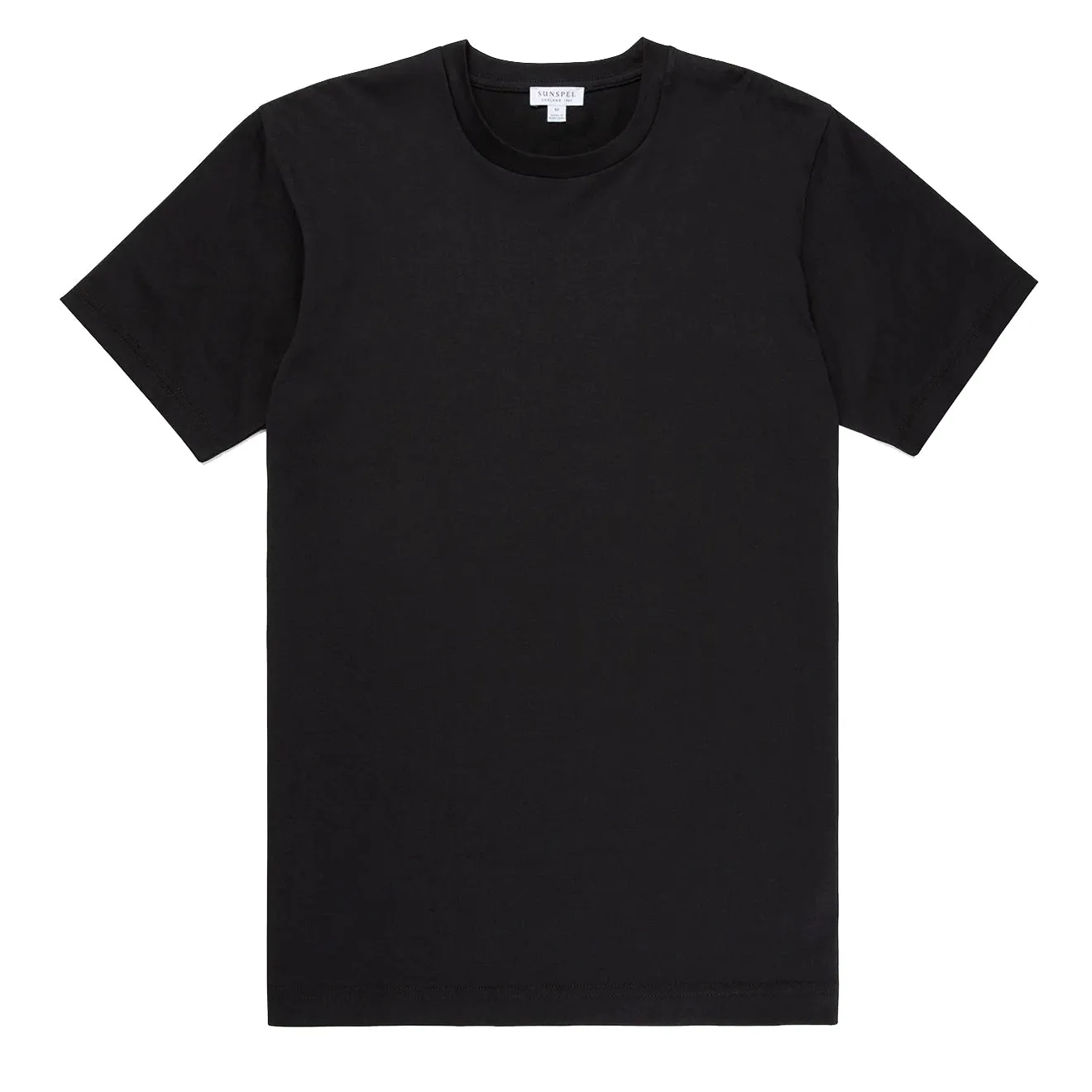 T-shirt midweight Riviera Sunspel Noir