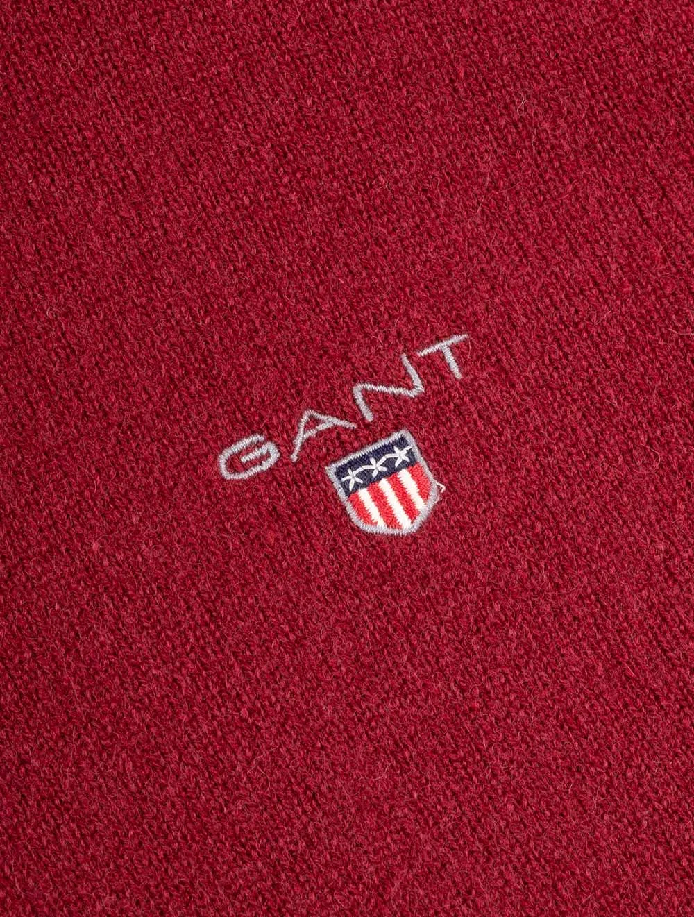 Cardigan Super Fin en Laine Mérinos à Fermeture Éclair Port Rouge