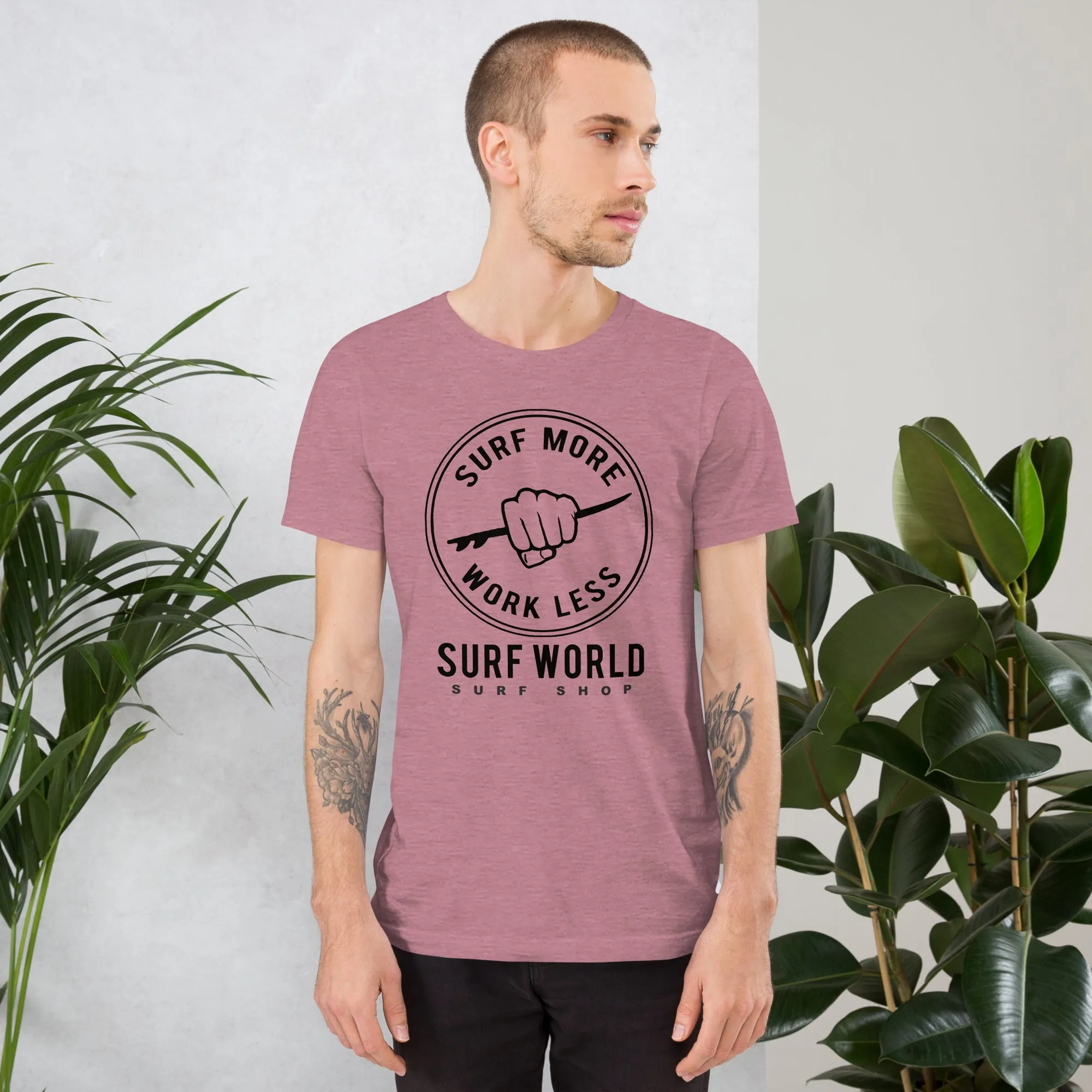 Surfez Plus Travaillez Moins est le T-shirt Emblématique de Surf World