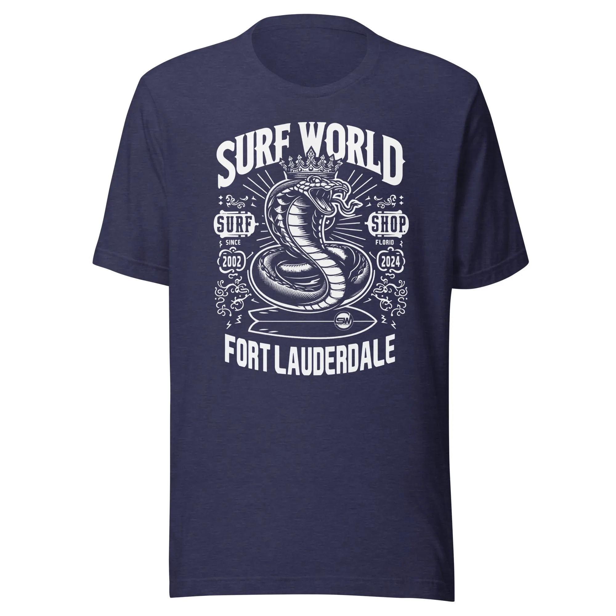 T-shirt Homme Surf World Serpent Blanc Cobra