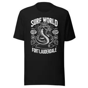 T-shirt Homme Surf World Serpent Blanc Cobra