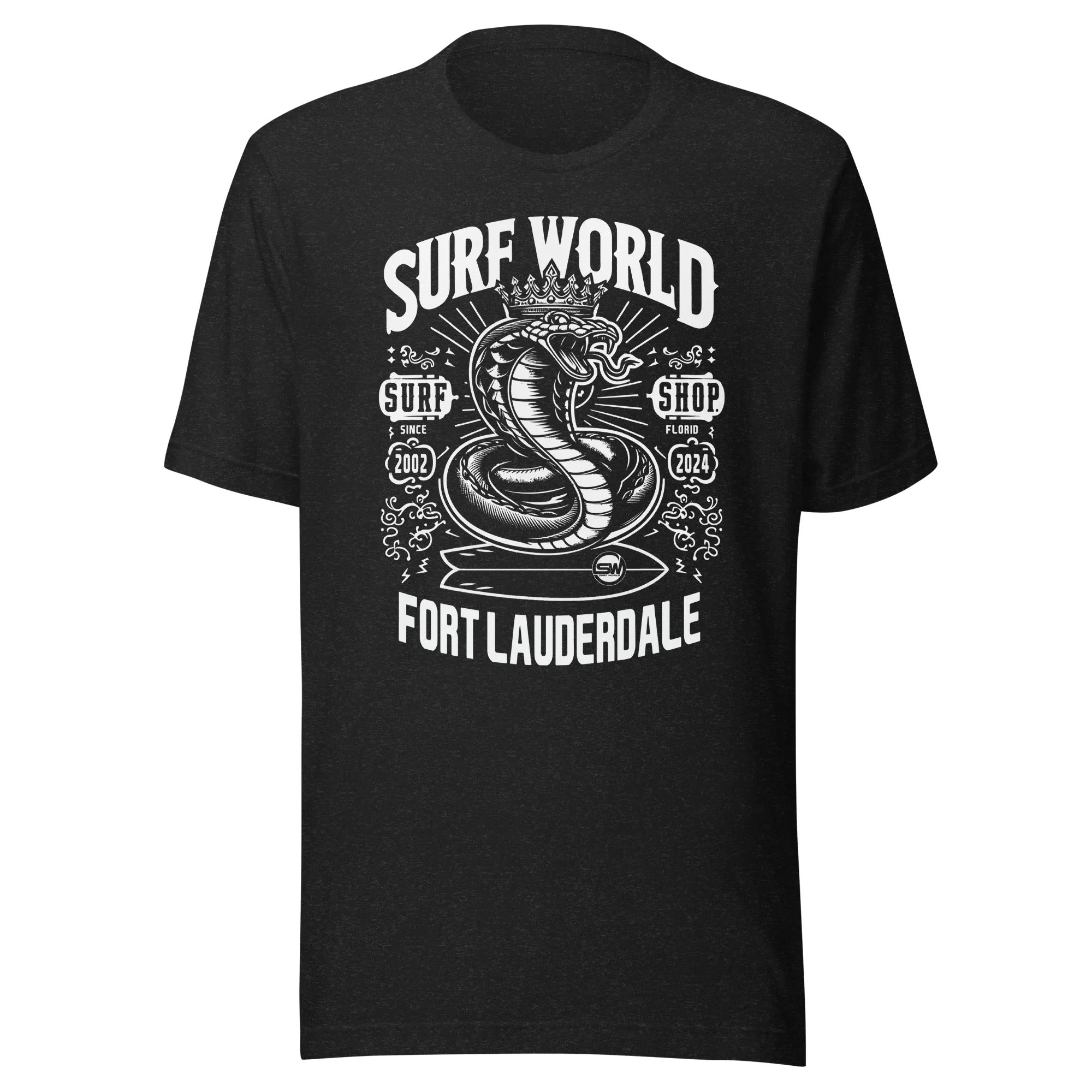 T-shirt Homme Surf World Serpent Blanc Cobra