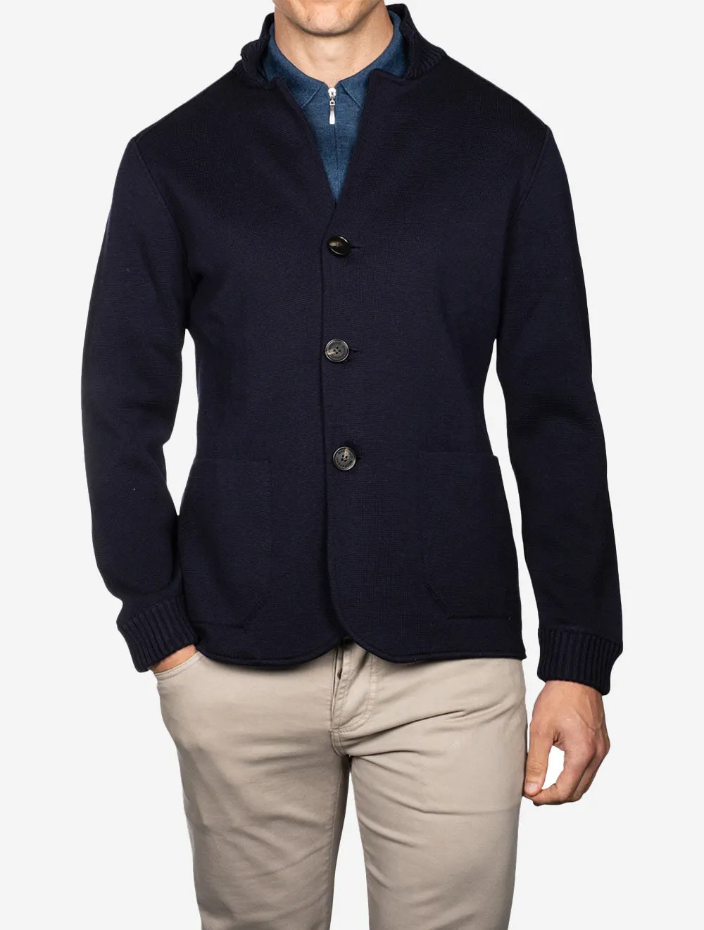 Swacket 3 boutons point Milano Marine