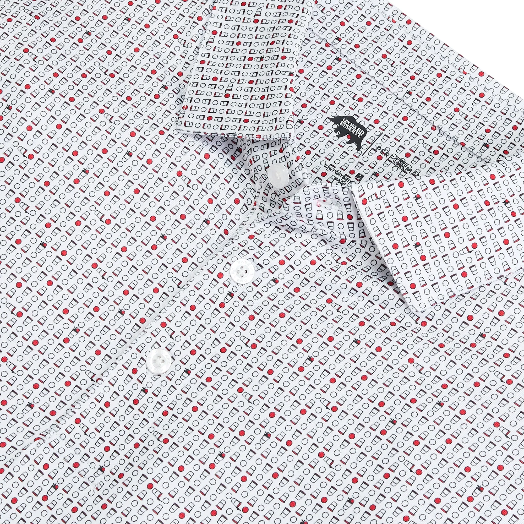 Polo de Performance Imprimé Tailgate Games - Rouge