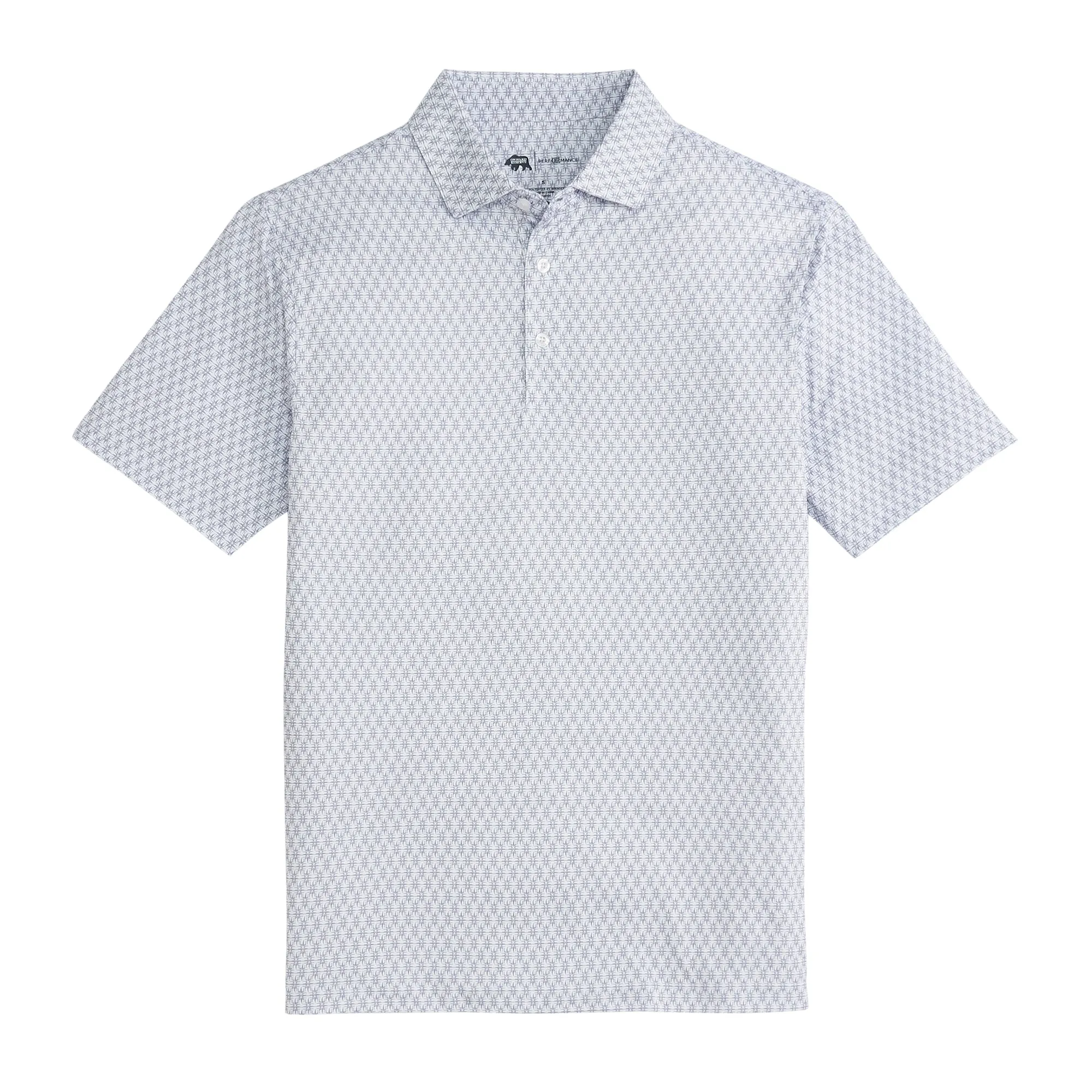 Polo de Performance Imprimé Tents - Blanc