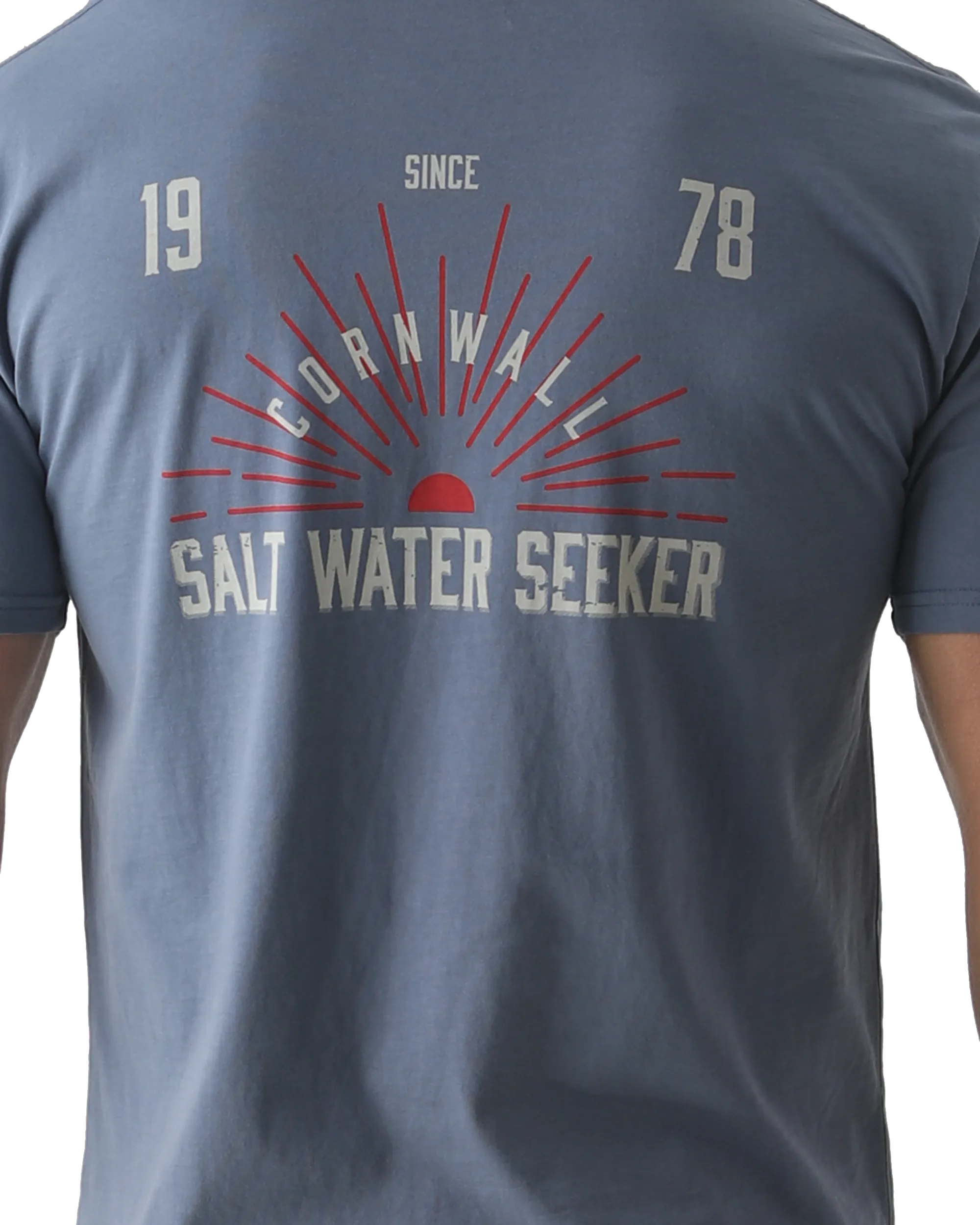 T-shirt Texas en bleu délavé