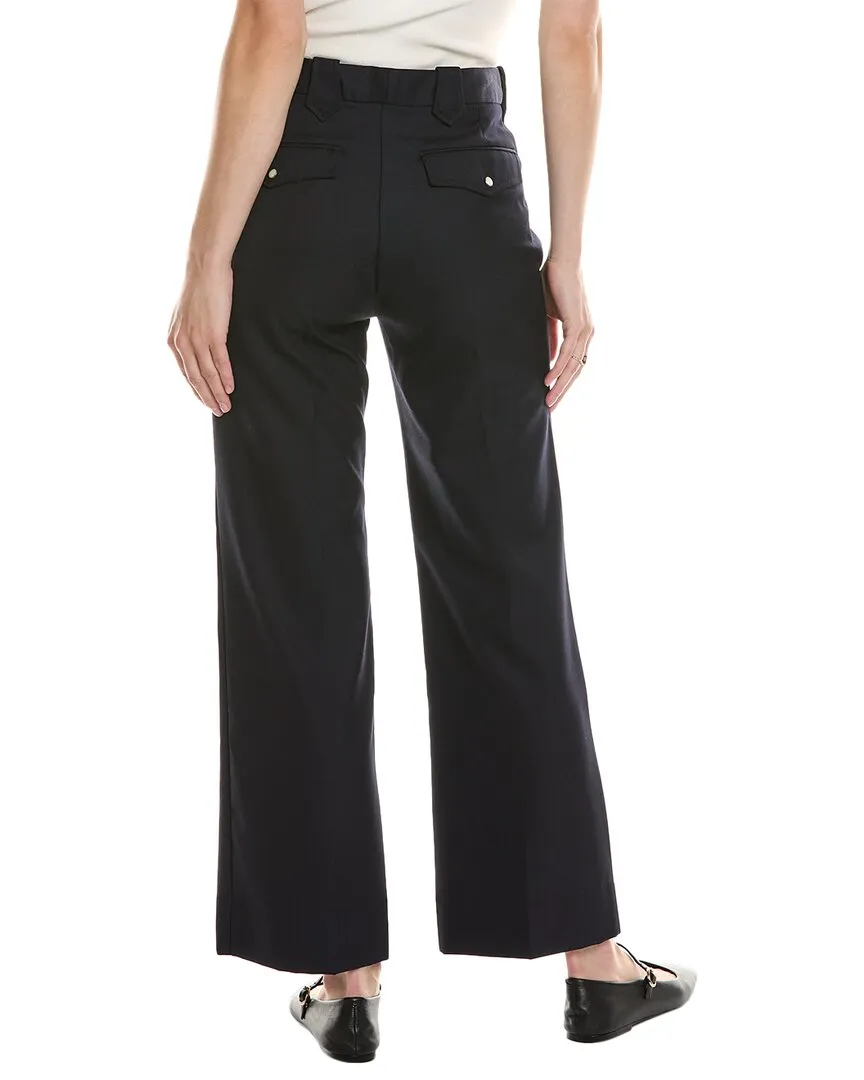 LE GRAND Pantalon en laine mélangée Western