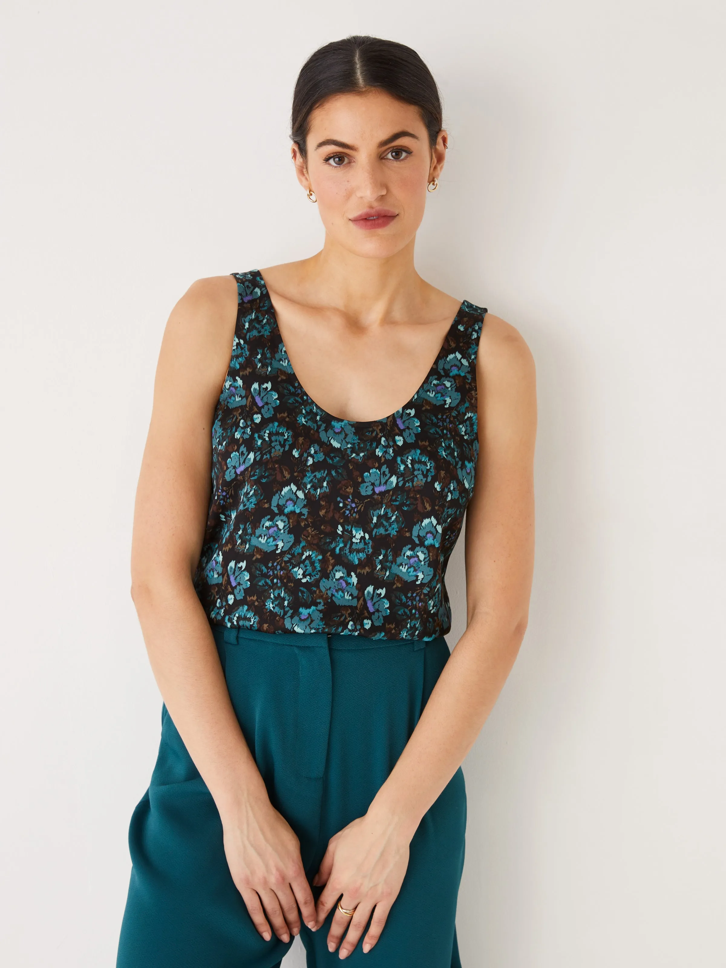 Le Cami Satin Vert Foncé