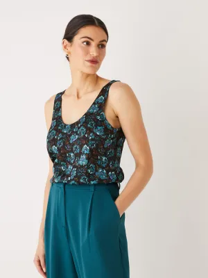 Le Cami Satin Vert Foncé