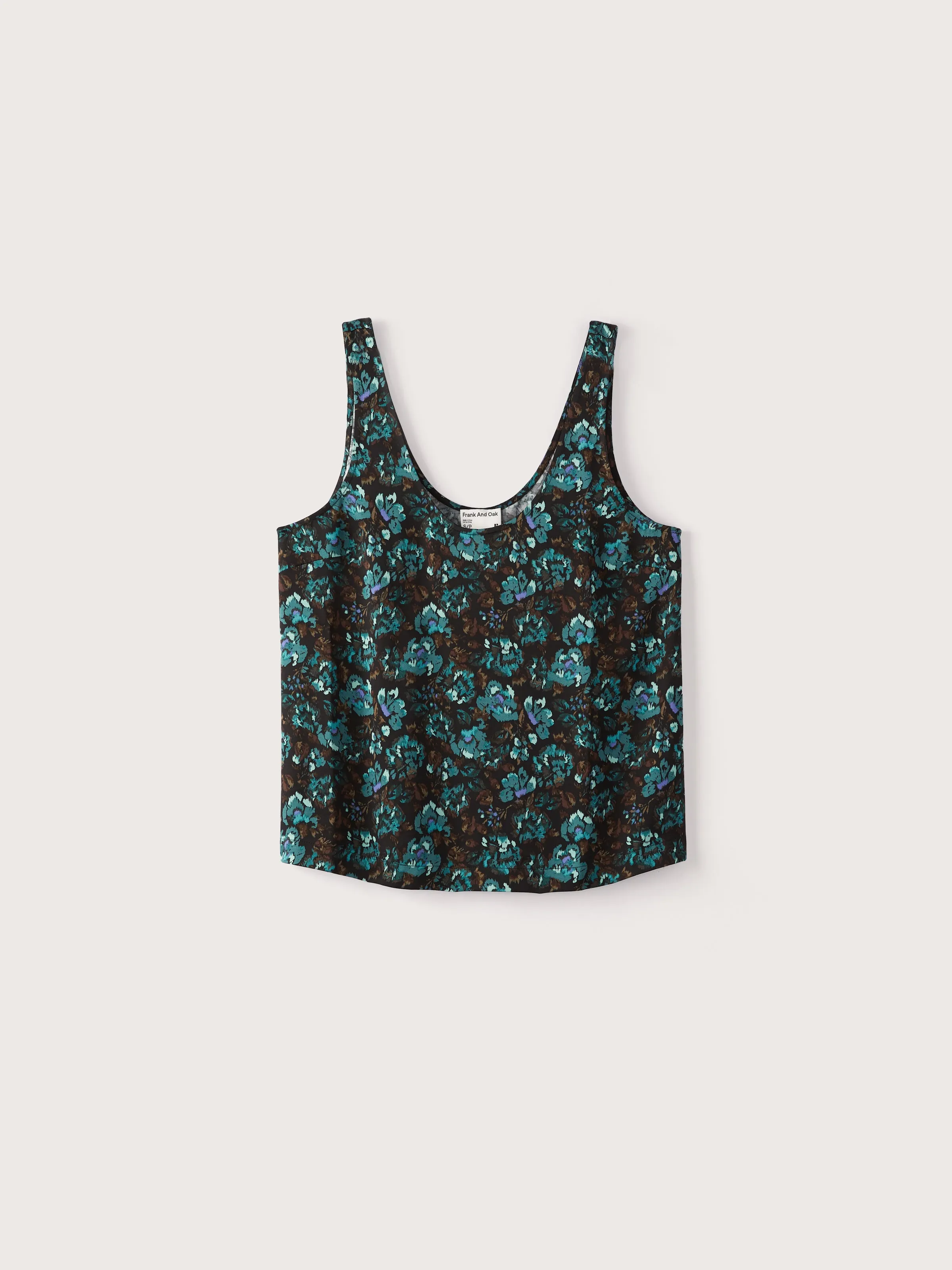 Le Cami Satin Vert Foncé