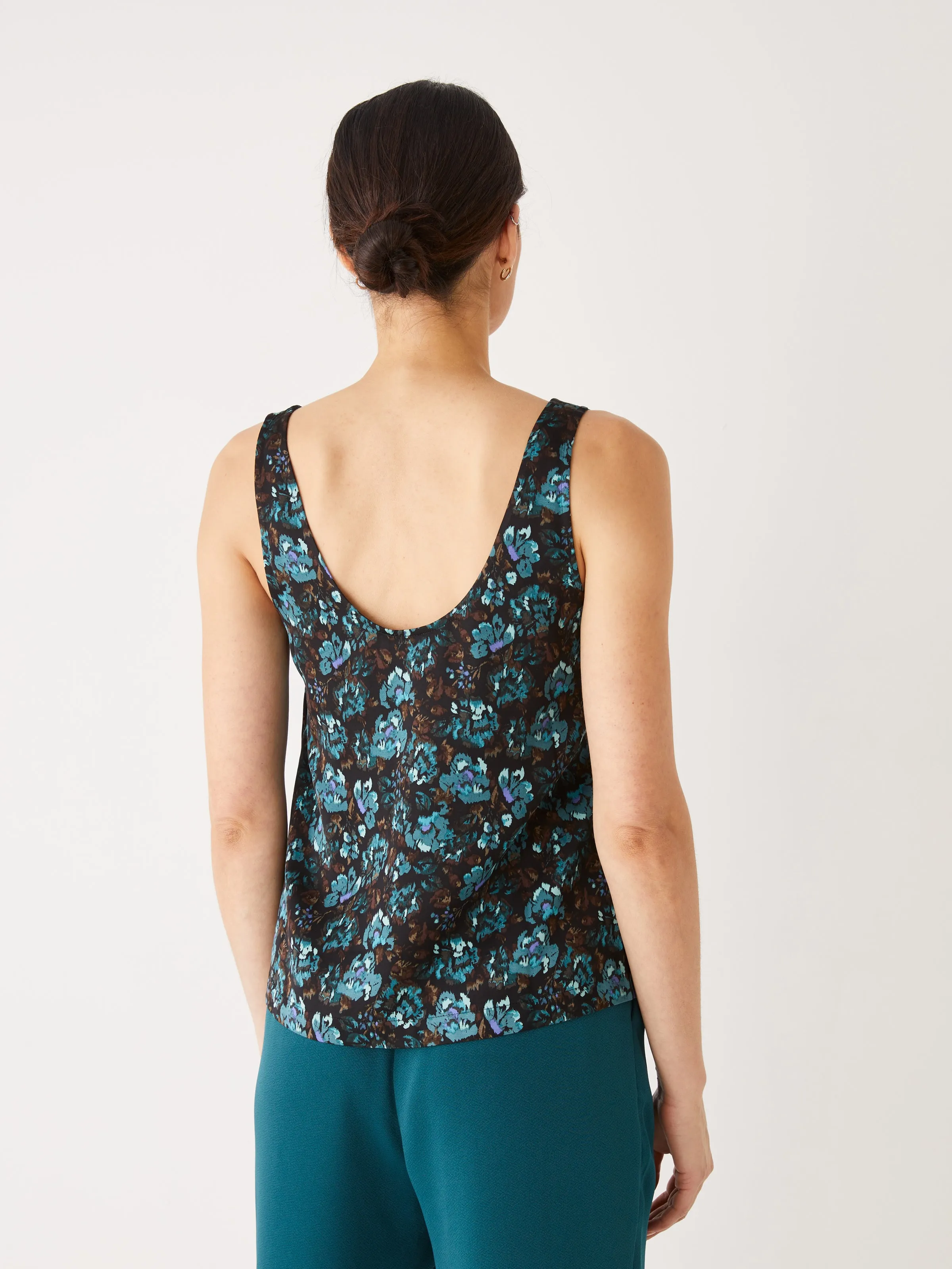 Le Cami Satin Vert Foncé