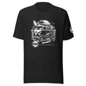 Le t-shirt unisexe Surf Bus and Motorcycle