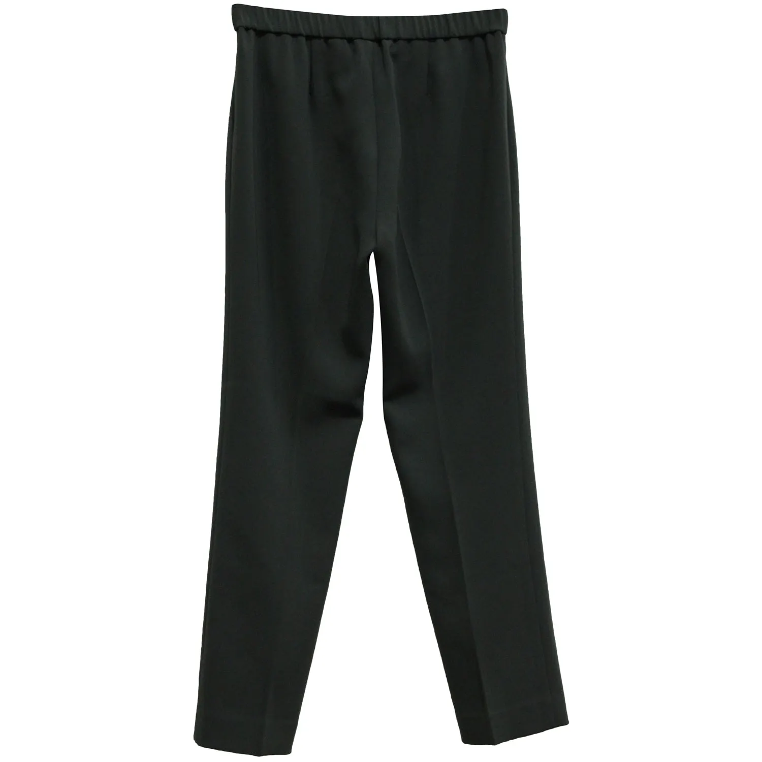 Pantalon droit à jambe droite en triacétate gris