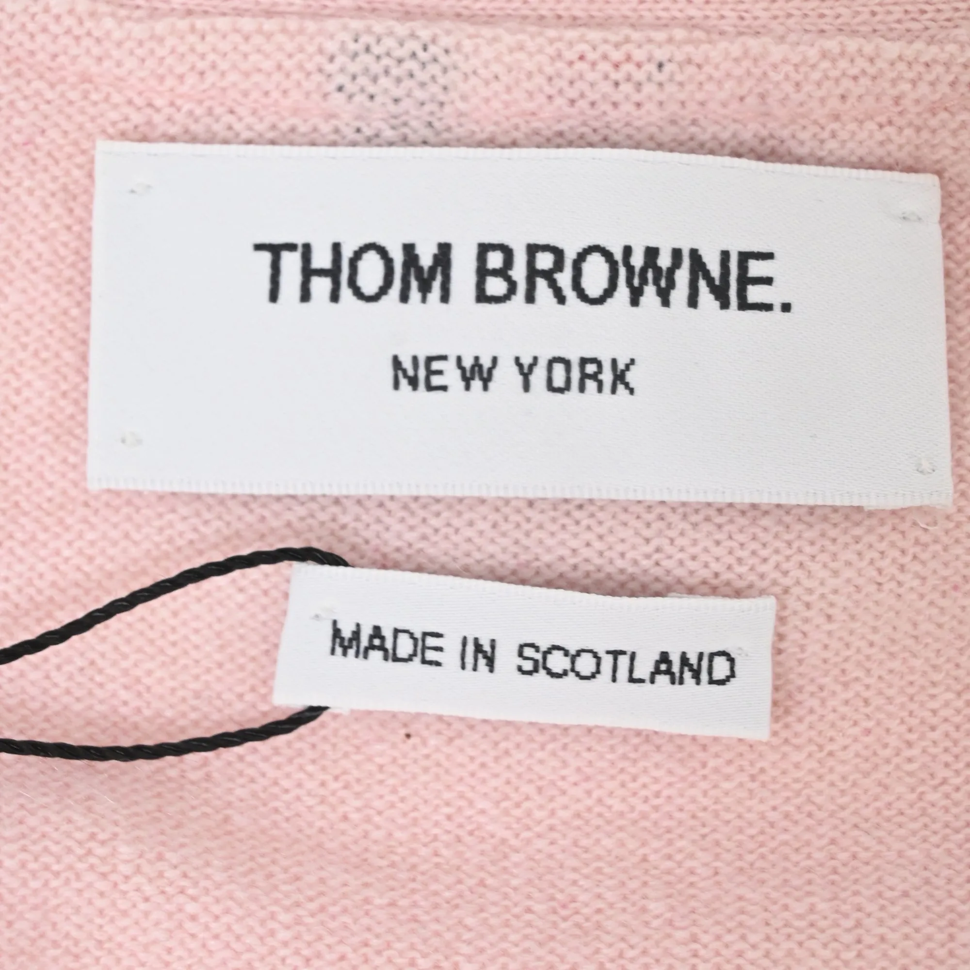 Cardigan à boutons Thom Browne 4-Bar en coton rose