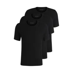 Pack de trois T-shirts en coton brodés du logo
