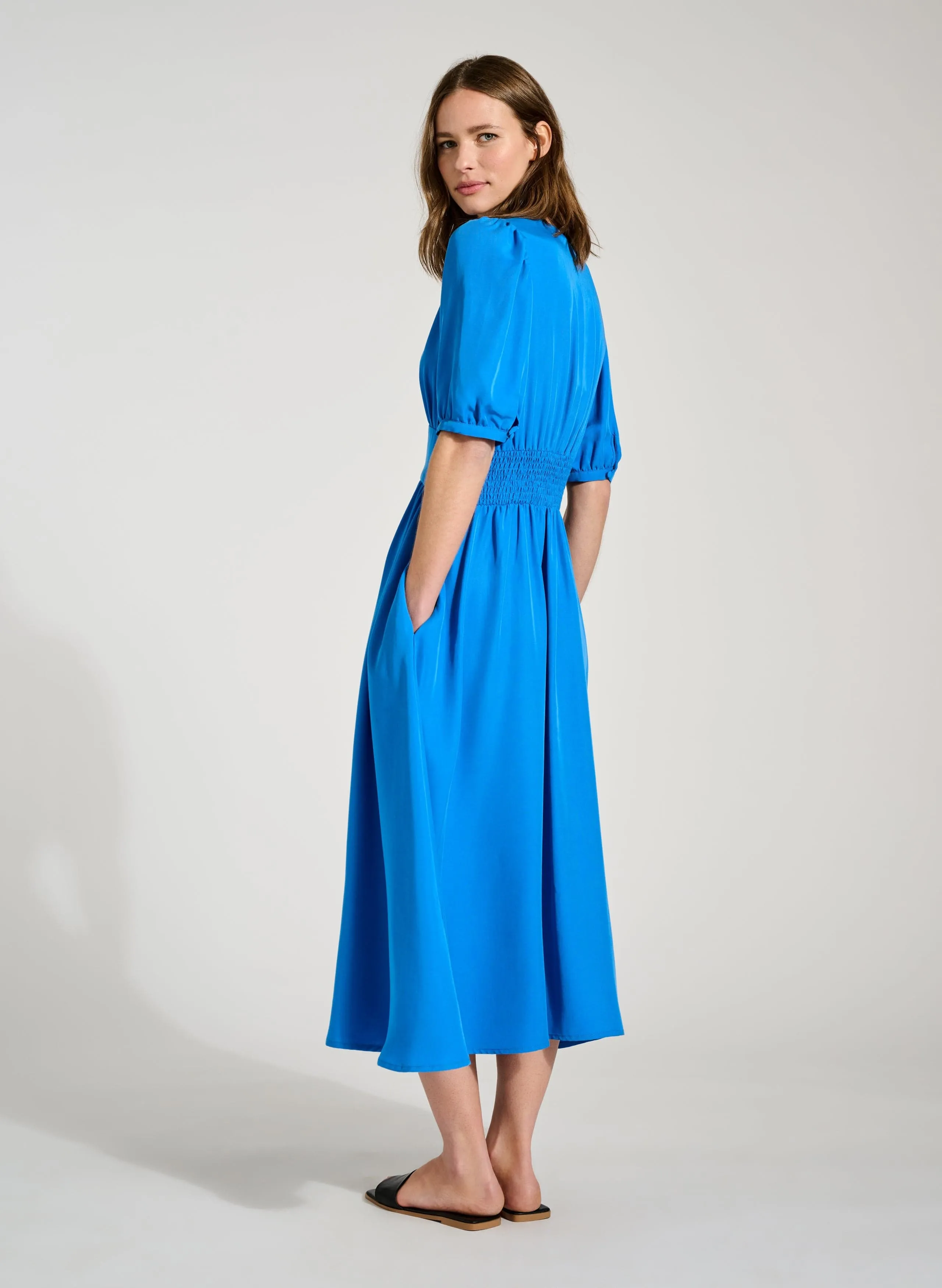 Robe Tia TENCEL™ | Bleu Adriatique