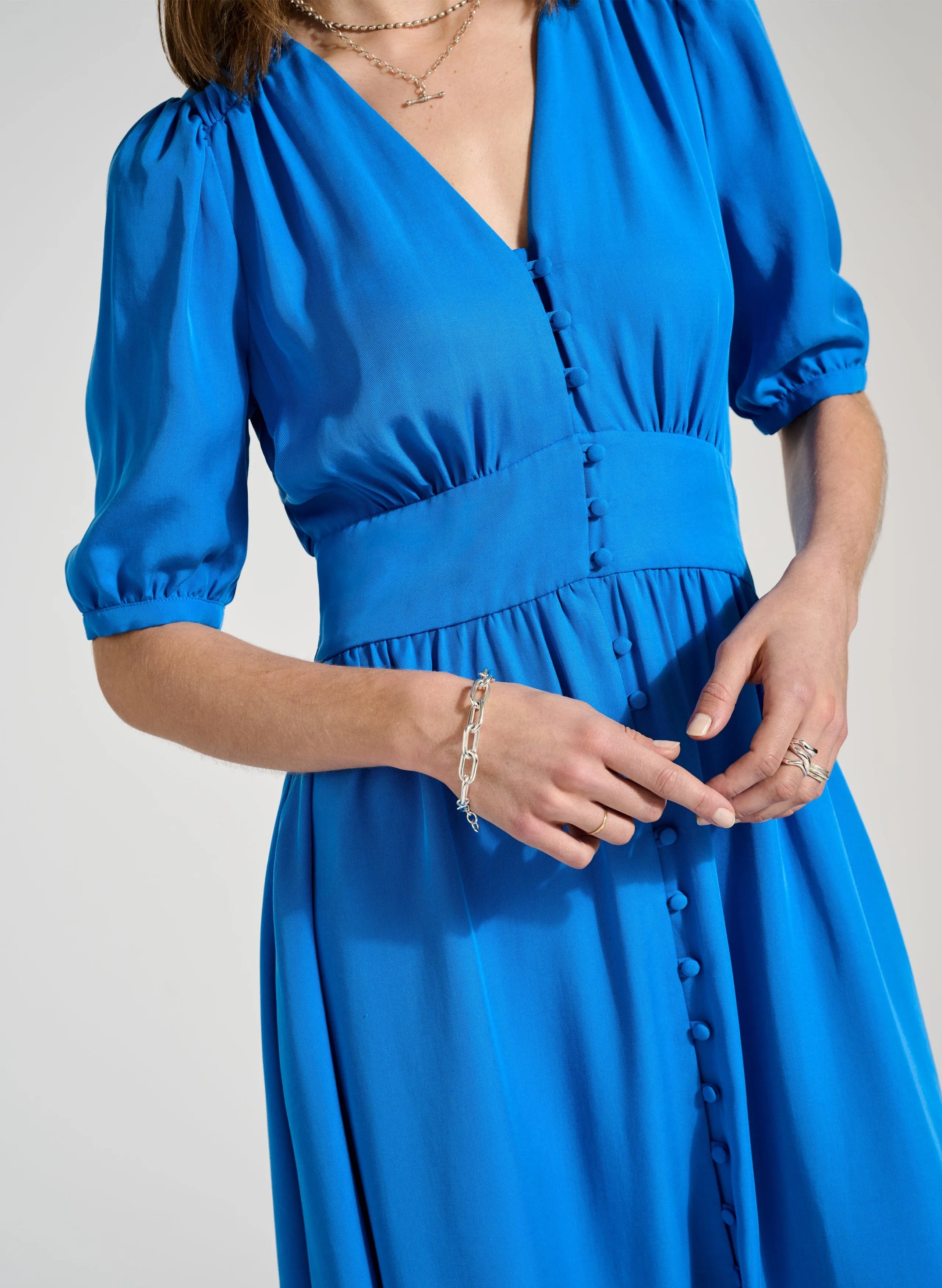 Robe Tia TENCEL™ | Bleu Adriatique