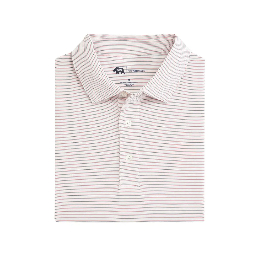 Polo de Performance Tour Stripe