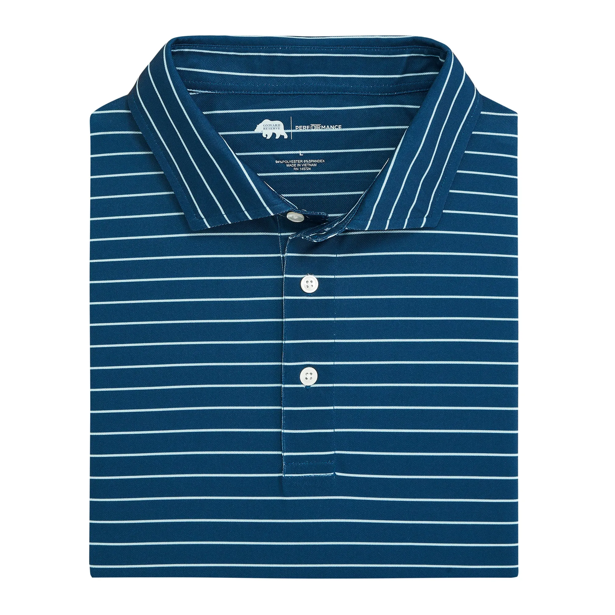 Tourney Stripe Performance Piqué - Académie Navale