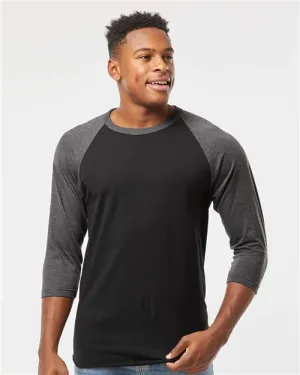 Tultex 245 T-shirt en fine jersey à emmanchure raglan