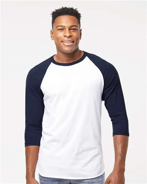 Tultex 245 T-shirt en fine jersey à emmanchure raglan