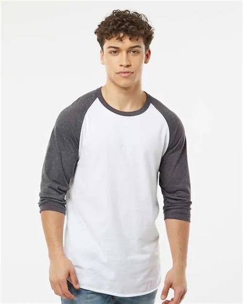 Tultex 245 T-shirt en fine jersey à emmanchure raglan