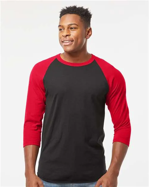 Tultex 245 T-shirt en fine jersey à emmanchure raglan