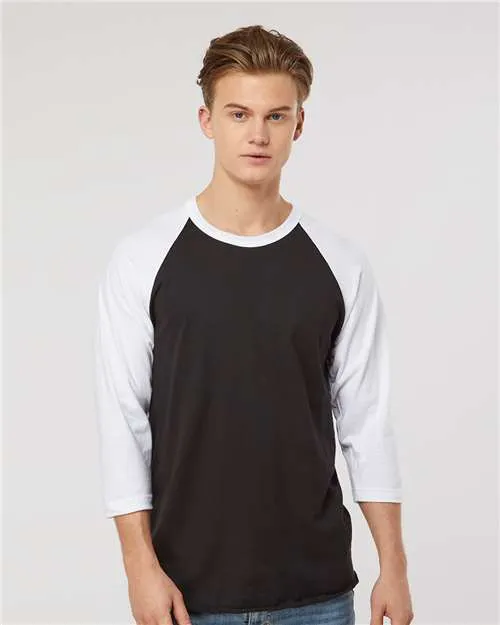 Tultex 245 T-shirt en fine jersey à emmanchure raglan