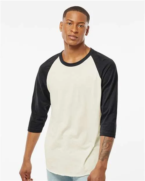 Tultex 245 T-shirt en fine jersey à emmanchure raglan