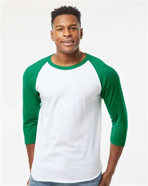 Tultex 245 T-shirt en fine jersey à emmanchure raglan